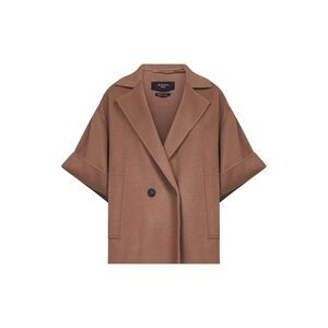 Max Mara Weekend Women Brown Double Broadcloth Pera Short Coat